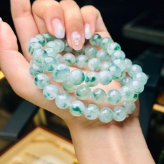 Vòng Đơn Ngọc Băng Hoa Bay 10mm – Vẻ Đẹp Thanh Khiết & Sang Trọng