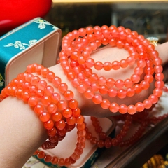 Chuỗi Ngọc Nam Hồng 7mm Q4 - Vẻ Đẹp Ấm Áp & May Mắn