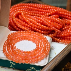 Chuỗi Ngọc Nam Hồng 5mm – Sắc Đỏ Cam Thời Thượng & Cuốn Hút