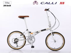 Xe đạp gấp CaLLI X5 hợp kim nhôm Hàng Cao Cấp Xuất Nhật SIZE 20 cho người cao từ 1.3m