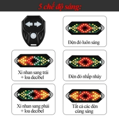 Đèn xi nhan 5 chế độ sáng