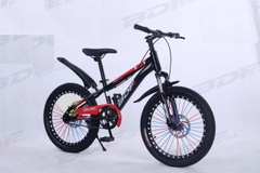 Xe đạp thể thao bé trai 2 phanh đĩa BDF bánh màu không đề - size 18