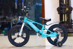 Xe đạp trẻ em khung nhôm vành đúc hai phanh đĩa có đèn ISABEL  - bé từ 2-9 tuổi