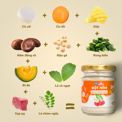 Hạt nêm ăn dặm Lê Gia cho bé từ 6 tháng - Sweet Baby House
