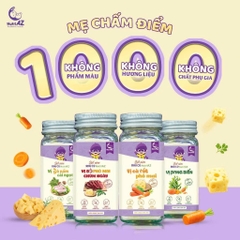 Hạt nêm ăn dặm không muối NutriAZ 55g - Gia vị ăn dặm rau củ an toàn cho bé từ 6 tháng - Sweet Baby House