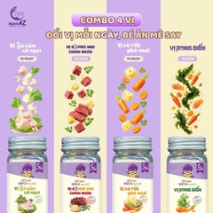 Hạt nêm ăn dặm không muối NutriAZ 55g - Gia vị ăn dặm rau củ an toàn cho bé từ 6 tháng - Sweet Baby House