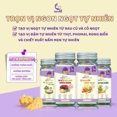 Hạt nêm ăn dặm không muối NutriAZ 55g - Gia vị ăn dặm rau củ an toàn cho bé từ 6 tháng - Sweet Baby House