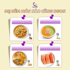 Hạt nêm ăn dặm không muối NutriAZ 55g - Gia vị ăn dặm rau củ an toàn cho bé từ 6 tháng - Sweet Baby House