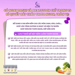 Hạt nêm ăn dặm không muối NutriAZ 55g - Gia vị ăn dặm rau củ an toàn cho bé từ 6 tháng - Sweet Baby House