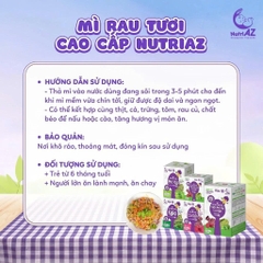 Mì ăn dặm rau củ NutriAZ 120g cho bé từ 6 tháng - Sweet Baby House