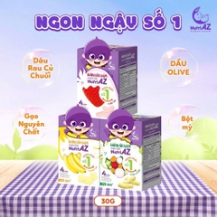 Bánh gạo ăn dặm cao cấp NutriAZ vị trái cây, rau củ 30g cho bé từ 6 tháng - Sweet Baby House