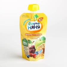 Hoa quả nghiền Fruto - táo mơ sốt kem
