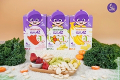 Bánh gạo ăn dặm cao cấp NutriAZ vị trái cây, rau củ 30g cho bé từ 6 tháng - Sweet Baby House