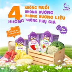 Bánh gạo ăn dặm cao cấp NutriAZ vị trái cây, rau củ 30g cho bé từ 6 tháng - Sweet Baby House