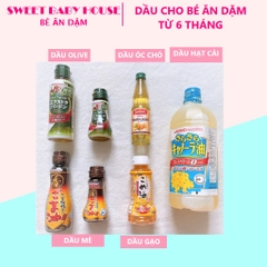 Dầu ăn cho bé - Gia vị cho bé ăn dặm - Sweet Baby House