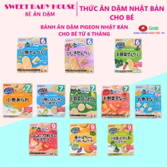Sản phẩm hot Bánh ăn dặm Pigeon Nhật Bản cho bé từ 6 tháng - Sweet Baby House
