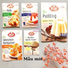 Gelatine, Bột nở, Men nở, Pudding, Đường vani hữu cơ Ruf
