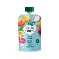 Hoa quả nghiền Fruto - táo mơ sốt kem