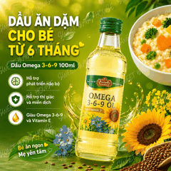 Dầu óc chó - Omega - Macca Đức 100ml - Dầu ăn dặm cho bé từ 6 tháng - Sweet Baby House