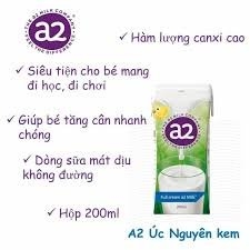 Sữa nước A2 nguyên kem