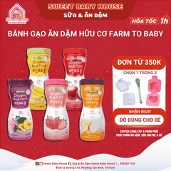 Bánh gạo ăn dặm hữu cơ Organic Rice Puffs Hàn Quốc cho bé từ 6 tháng tuổi - Sweet Baby House