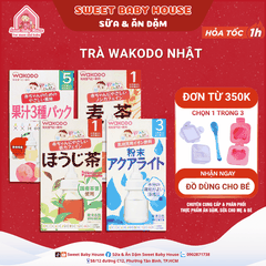 Trà Wakodo Nhật vị hoa quả, lúa mạch, trà xanh, điện giải cho bé từ 1 tháng - Sweet Baby House