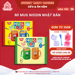 Mì Mug Nissin Nhật Bản cho bé ăn dặm từ 1 tuổi - Sweet Baby House