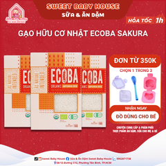 Gạo hữu cơ Nhật Ecoba Sakura 1kg cho bé - Sweet Baby House