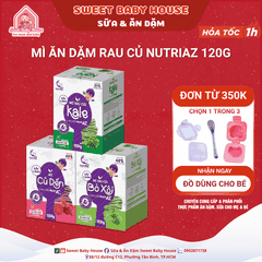 Mì ăn dặm rau củ NutriAZ 120g cho bé từ 6 tháng - Sweet Baby House