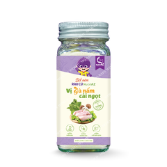Hạt nêm ăn dặm không muối NutriAZ 55g - Gia vị ăn dặm rau củ an toàn cho bé từ 6 tháng - Sweet Baby House