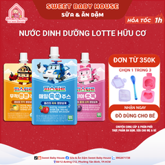 Nước dinh dưỡng Lotte hữu cơ Hàn Quốc - Nước ép rau củ và hoa quả cho bé từ 1 tuổi - Sweet Baby House