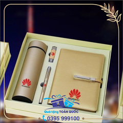 Bộ quà tặng sổ + bút ký + bình giữ nhiệt + usb 27