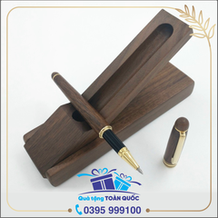 Bút ký gỗ và hộp gỗ nâu 19