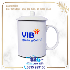 CỐC SỨ CHỮ C - LY SỨ CÓ NẮP 07