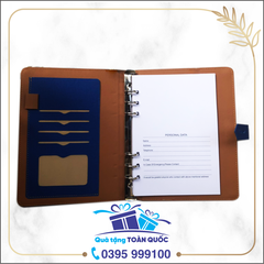 Sổ da cao cấp xanh 13