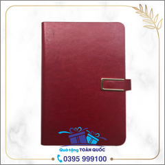 Sổ da mầu đỏ 02