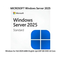EP2-25187 Phần mềm Windows Svr Std 2025 64Bit English 1pk DSP OEI DVD 16 Core