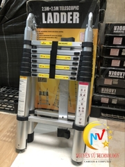 Thang nhôm rút đơn BKVINA BK-54, thang rút nhôm màu đen 5m4