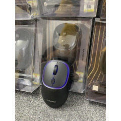 Chuột máy tính không dây LAPOP RM60 led hiệu ứng dùng sạc, bluetooth, click không gây tiếng ồn