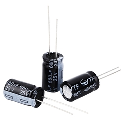 Tụ hoá 680uF 25V 10x17mm xuyên lỗ