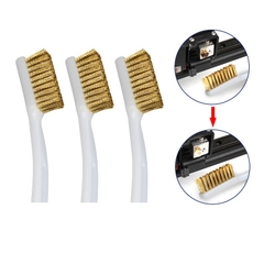 Bàn chải cước kim loại vệ sinh đánh gỉ chi tiết đa năng, mũi in 3D