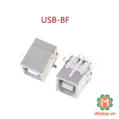 BF90 Cổng USB Cái 2.0 Type B 4 chân cong 90 Độ xuyên lỗ