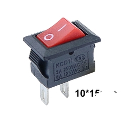 công tắc KCD11-101 ON-OFF màu đỏ 2 chân