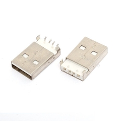 Cổng USB Đực 2.0 Type A 4 chân thẳng Dán SMD