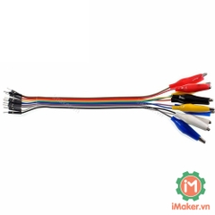 Dây cắm test board cái có đầu kẹp - 1 sợi màu ngẫu nhiên
