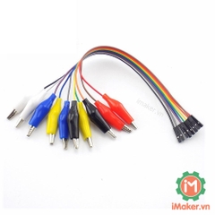 Dây cắm test board đực có đầu kẹp - 1 sợi màu ngẫu nhiên