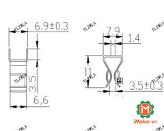 Đế Cầu chì 5x20mm hàn PCB (1 Cặp)