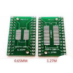 Đế đổi chân SOP-28 Sang DIP-28 V1.1