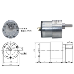 Động cơ DC giảm tốc JGB37-520 12V 35 RPM