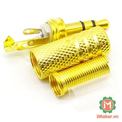 Jack audio 3.5mm vỏ kim loại màu gold